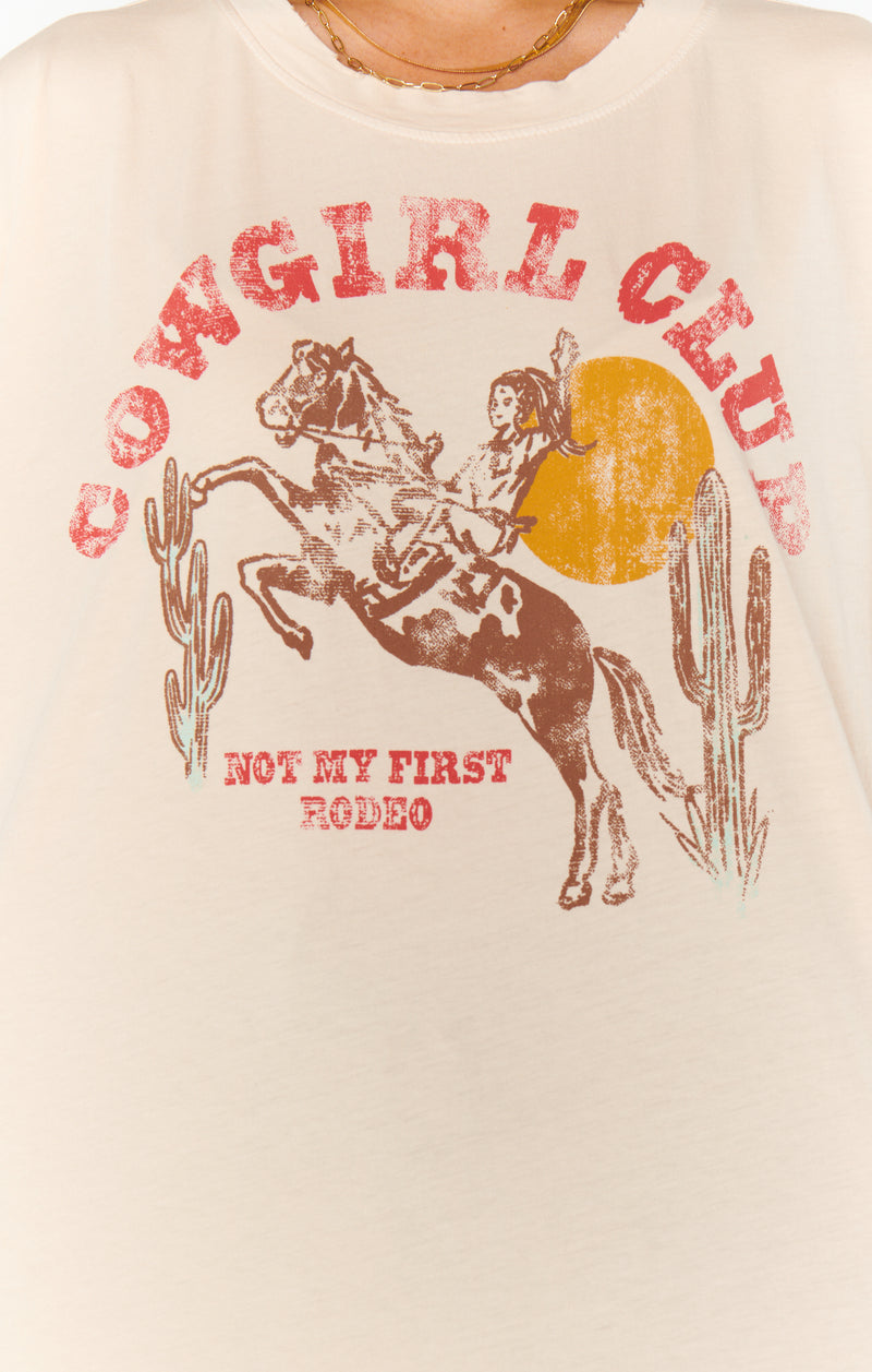 show me your mumu: travis tee-distressed cowgirl graphic