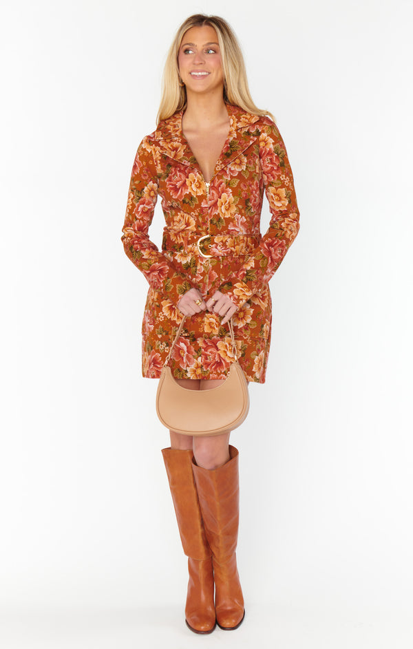 show me your mumu: outlaw long sleeve dress-garden harvest denim