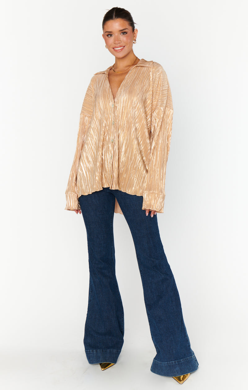 show me your mumu: everywhere top-gold pleat