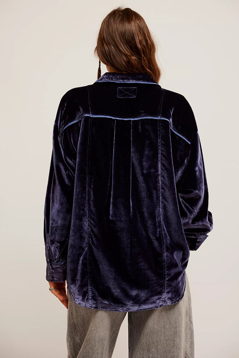 free people: luxy velvet solid-night sky