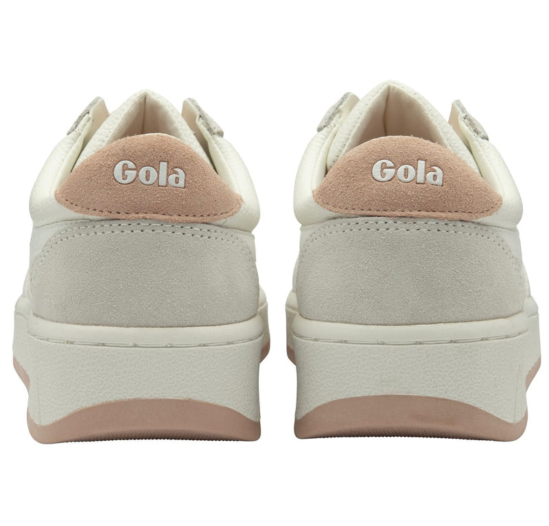 gola: grandslam 88-white/white/pearl pink