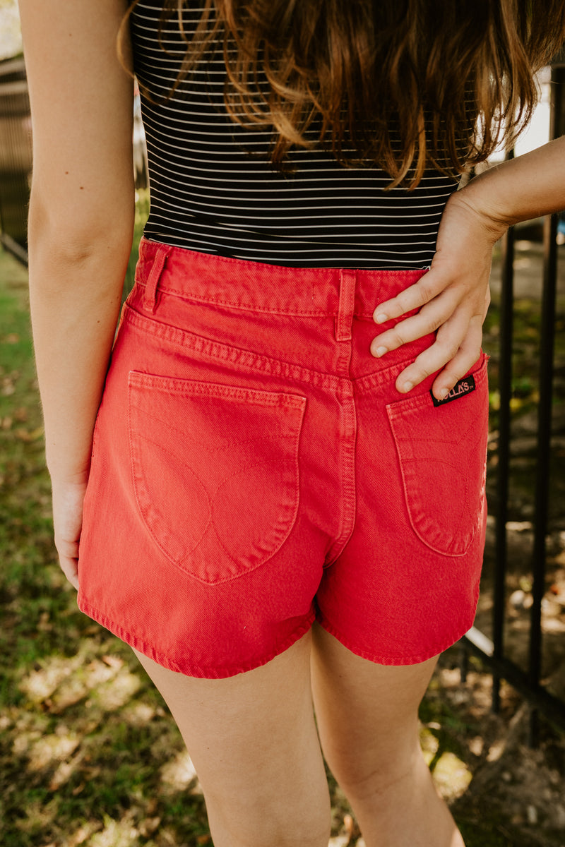 rollas: mirage short sailor pocket-red