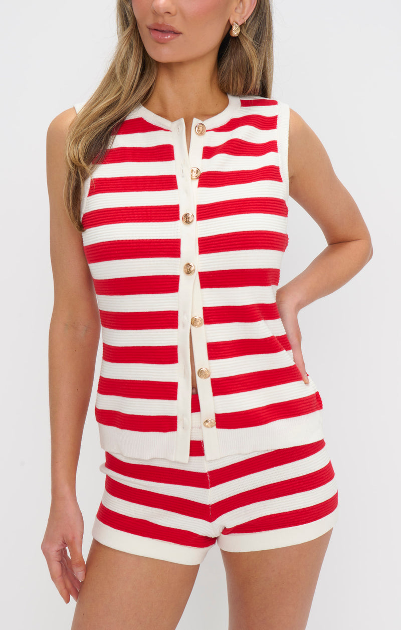 show me your mumu: devin tank-red stripe delight knit