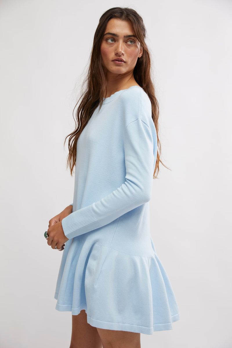 free people: time on my side mini dress-ice water