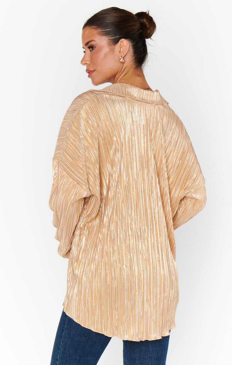 show me your mumu: everywhere top-gold pleat