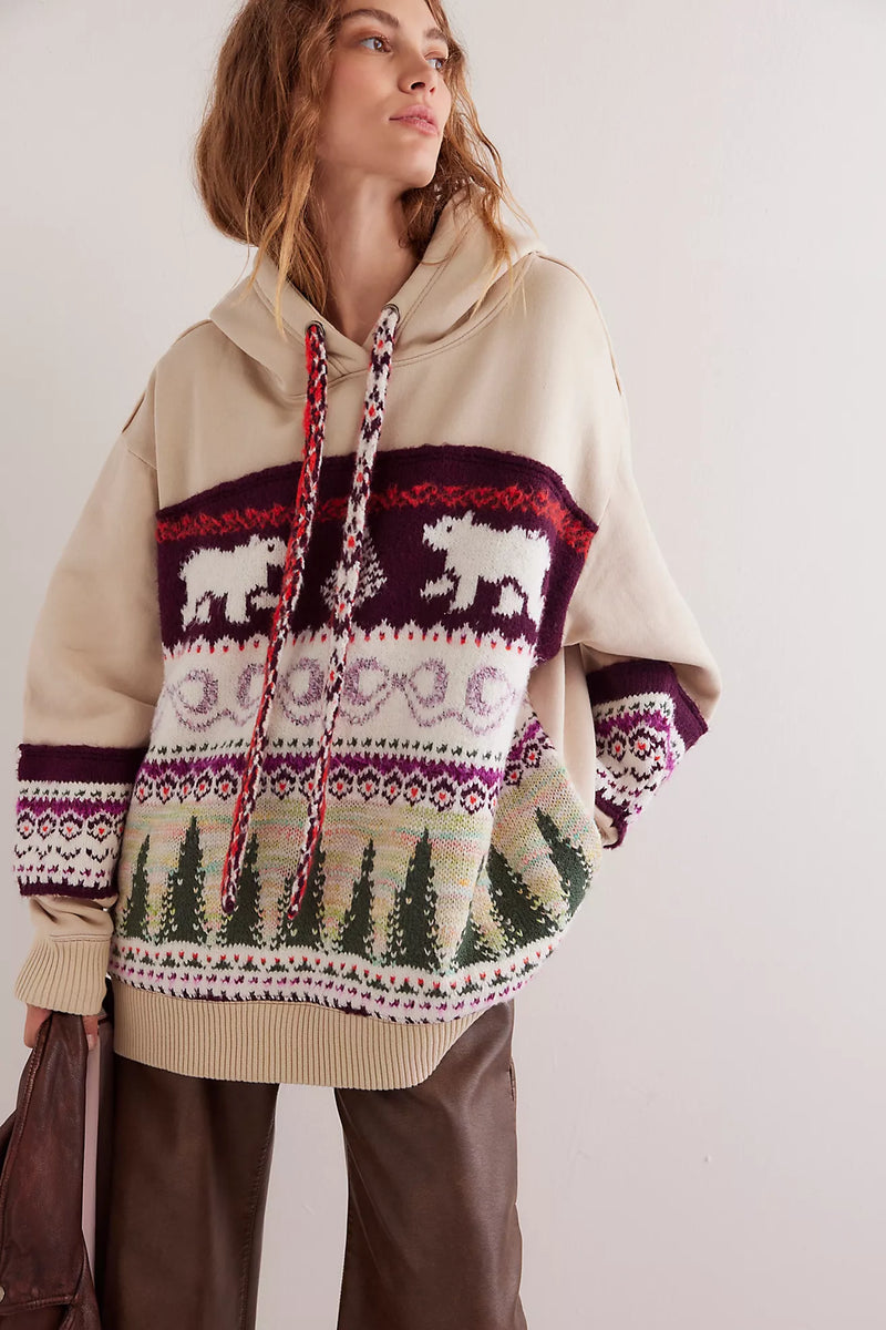 free people: lutz sweatshirt-bear combo