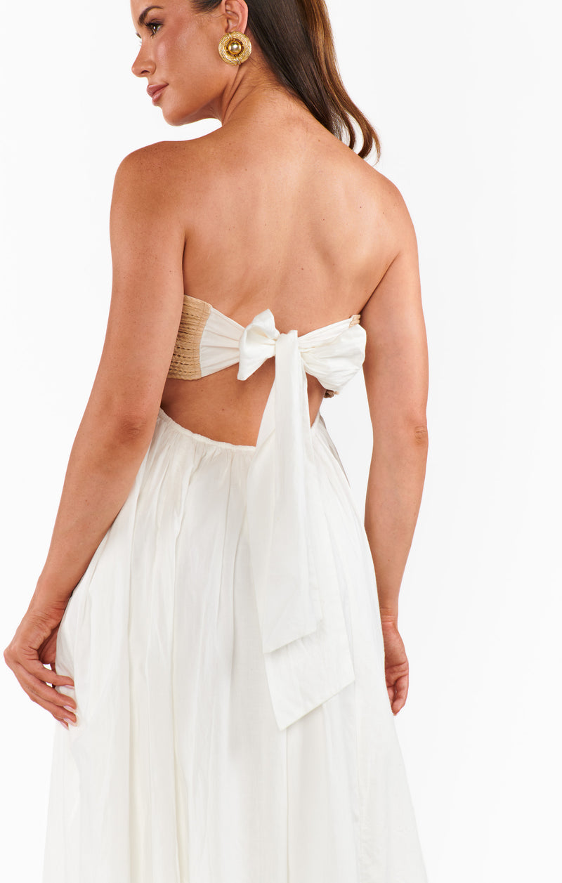 show me your mumu: dockside mini dress-white voile/twisted rope