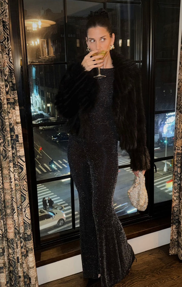 show me your mumu: salt lake city cropped jacket-black faux fur