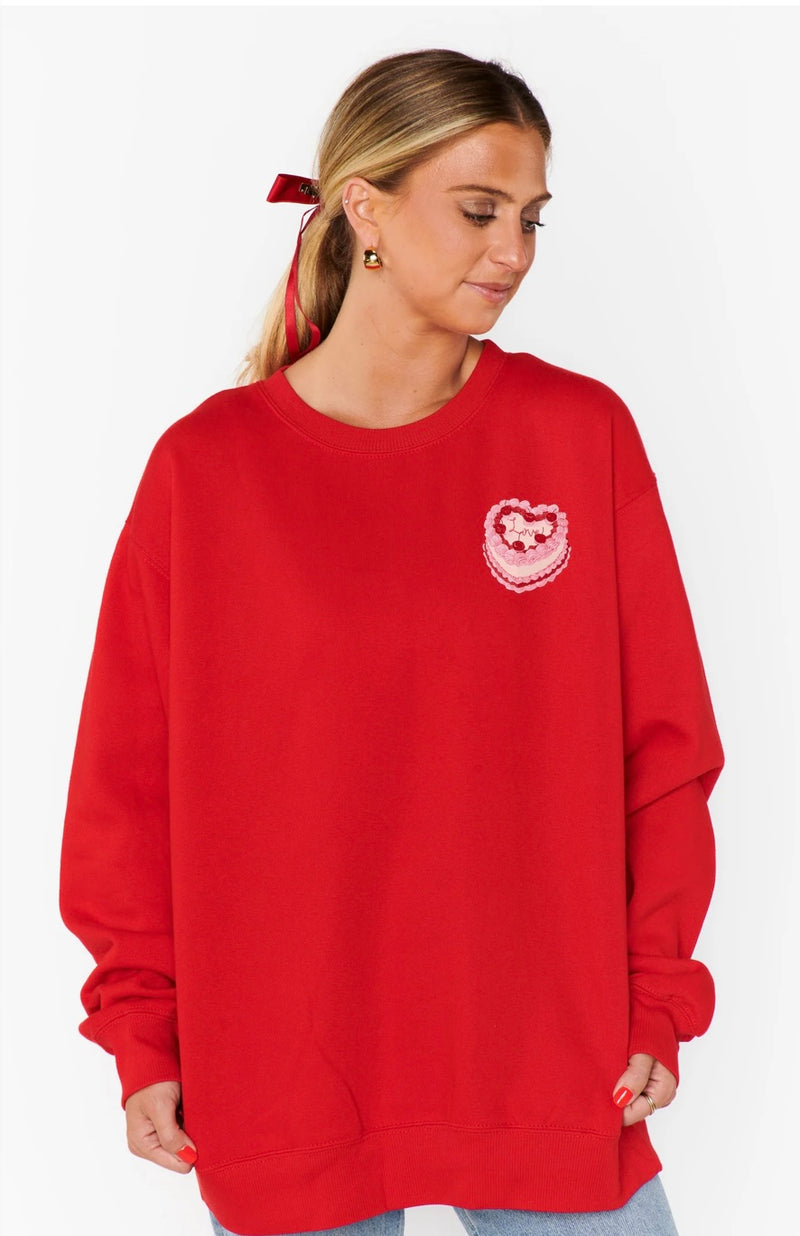 show me your mumu: stanley sweatshirt -cake graphic