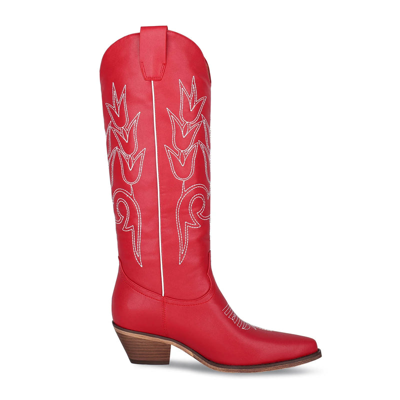 marfa: the reba boot-red