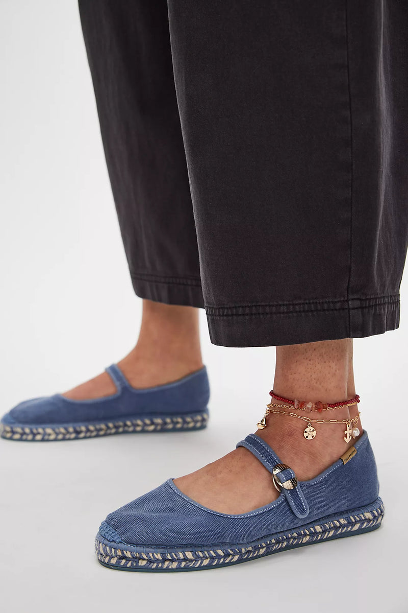 free people: oasis mary jane espadrille-washed nautical blue