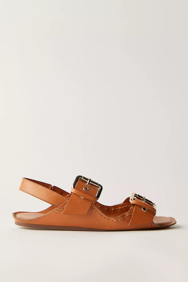 free people: blossom buckle sandal-luggage leather