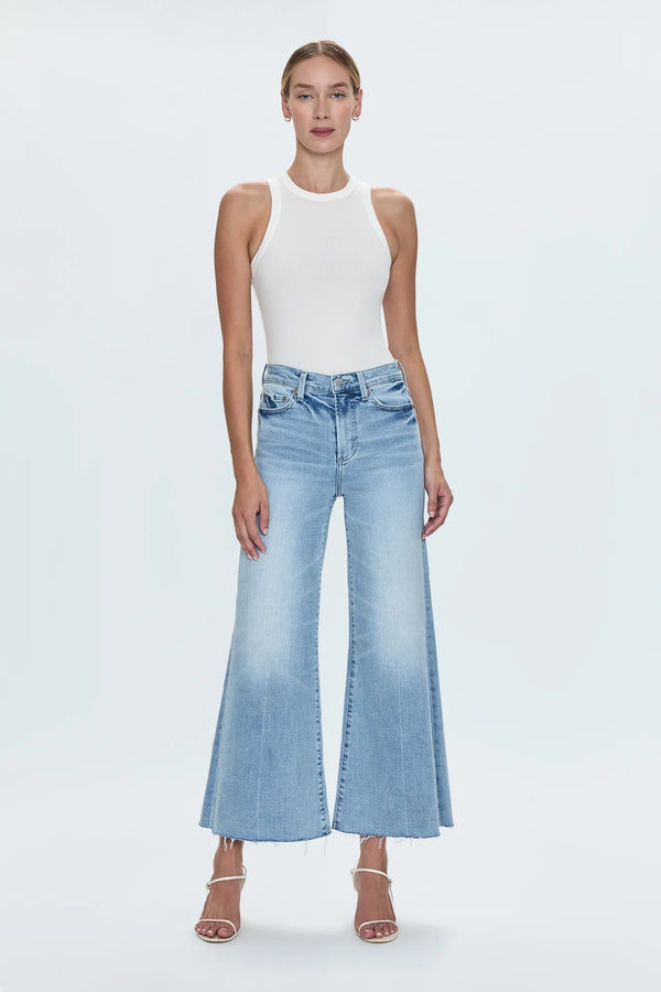 pistola: izzy mid rise wide leg crop-strive