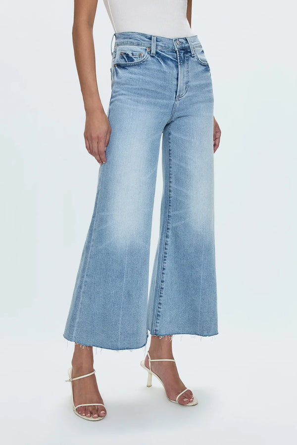 pistola: izzy mid rise wide leg crop-strive