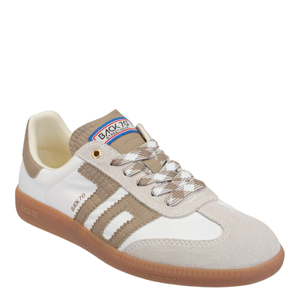 back 70: ghost in taupe sneakers