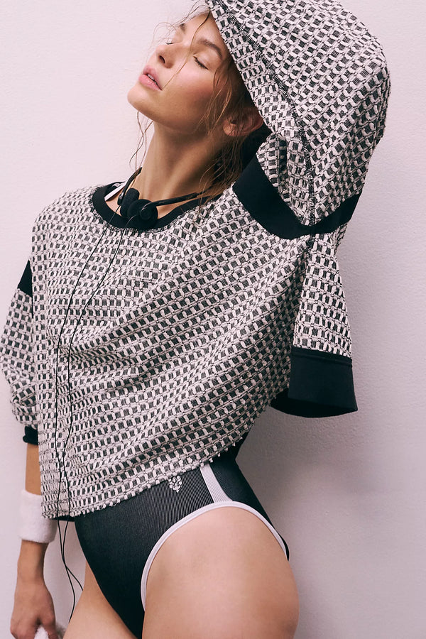 free people: my time layer textured-black/white combo