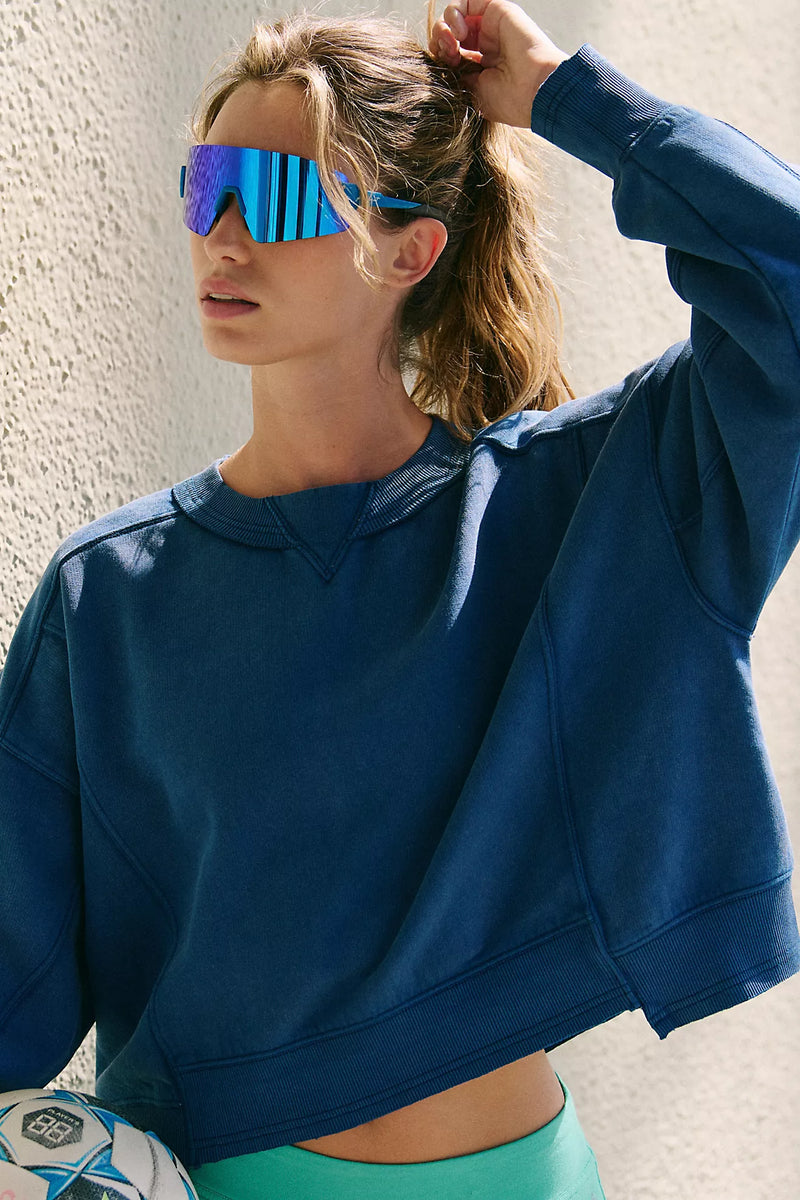 free people: intercept pullover-black grape