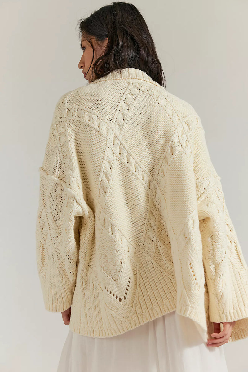 free people: heart you cardigan-ivory