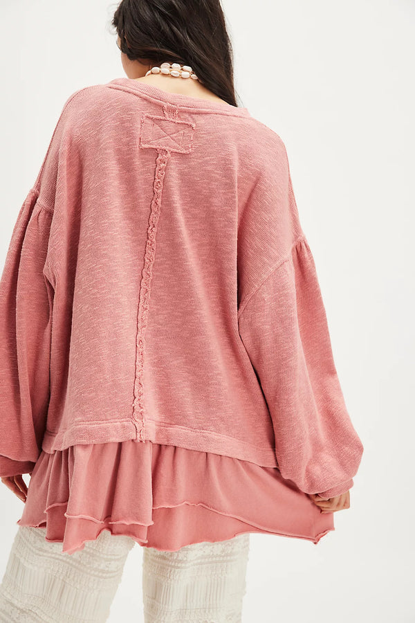 free people: maddie long sleeve top-rosie