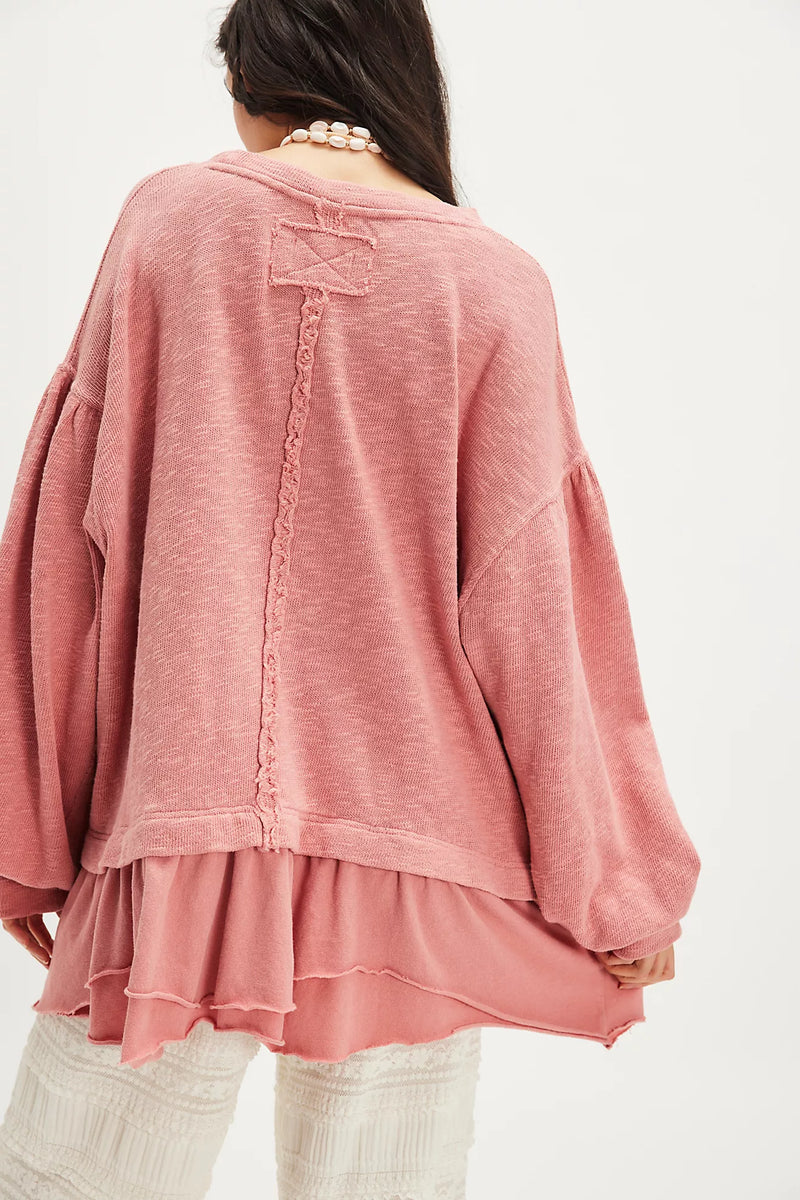 free people: maddie long sleeve top-rosie