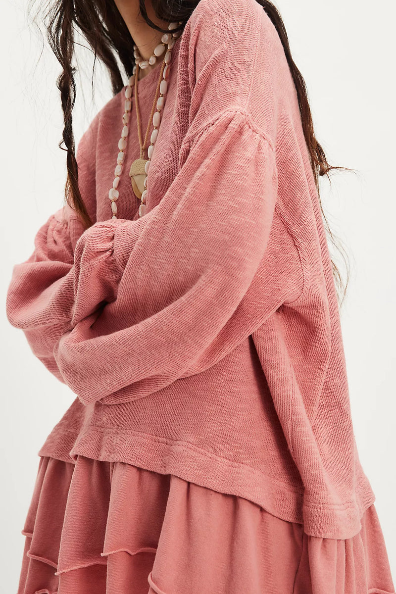 free people: maddie long sleeve top-rosie