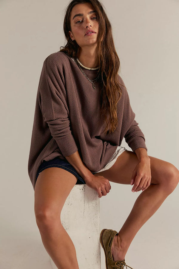 free people: latte blues thermal solid-leafless tree