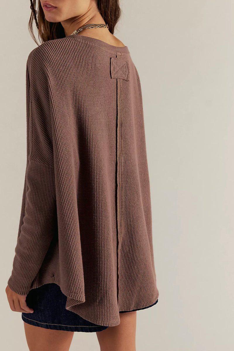 free people: latte blues thermal solid-leafless tree