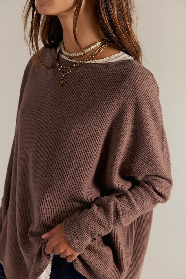 free people: latte blues thermal solid-leafless tree