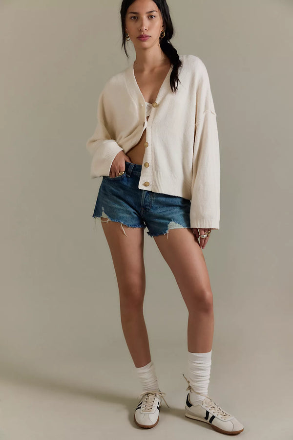 free people: cool of the night cardi-ivory