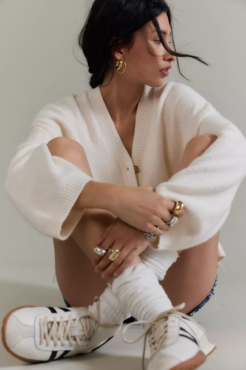 free people: cool of the night cardi-ivory