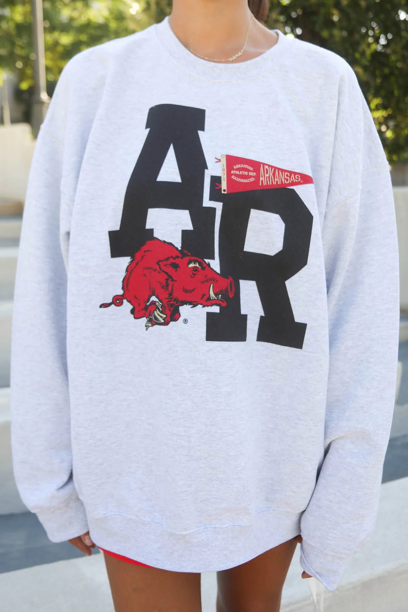 charlie southern: ar pennant vault sweatshirt-grey