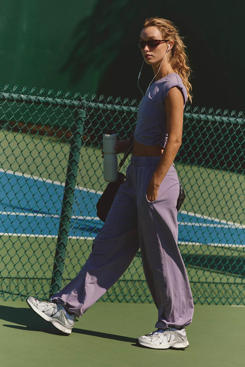 free people: hot shot crossover set-graphite