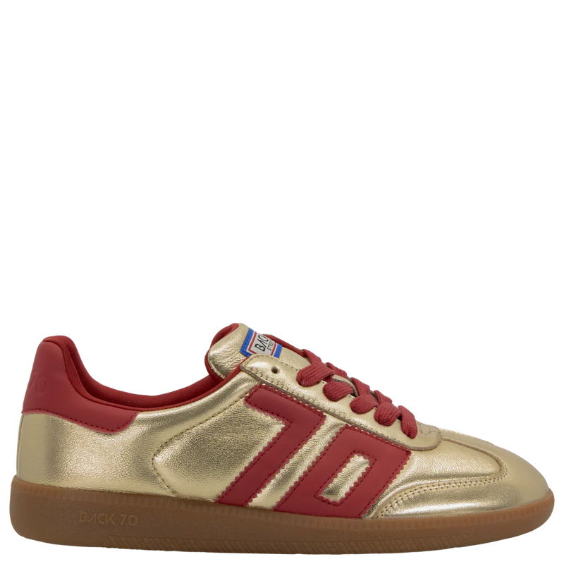 back 70: cloud sneaker-gold/red