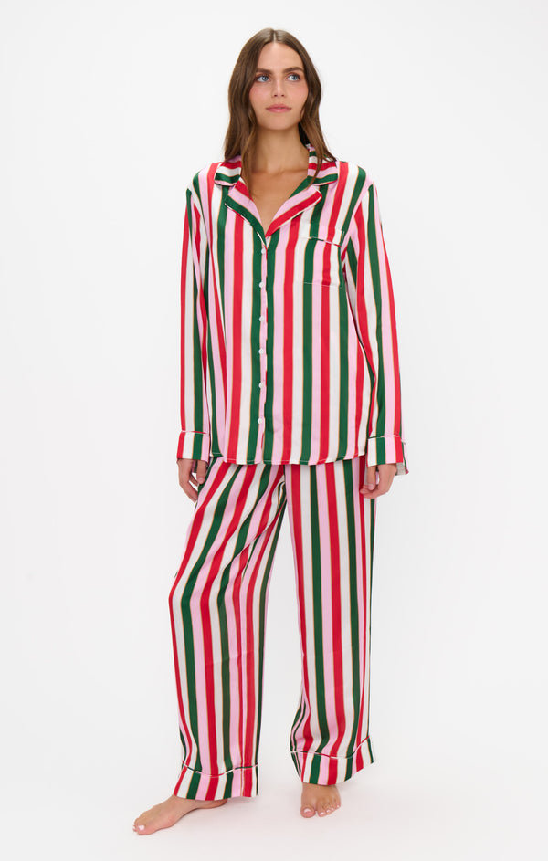 show me your mumu: classic pj set-jolly stripes silky