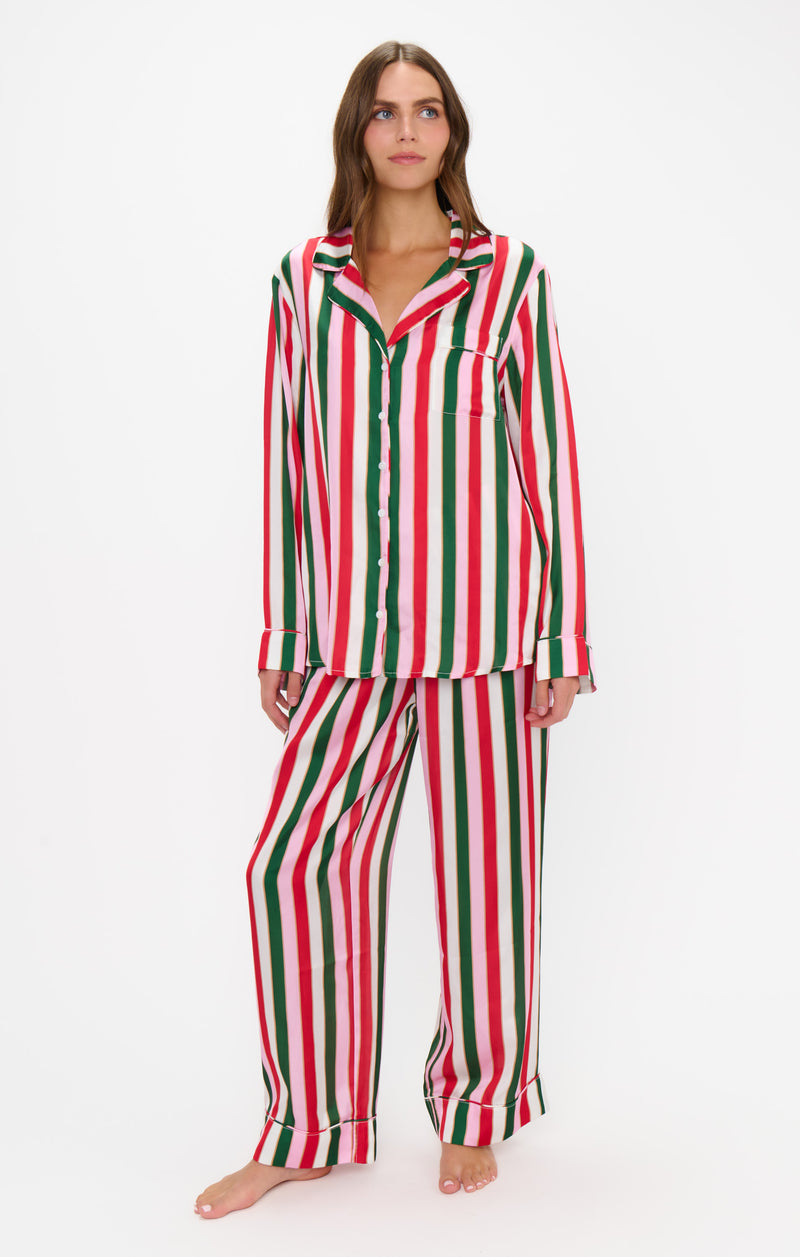 show me your mumu: classic pj set-jolly stripes silky