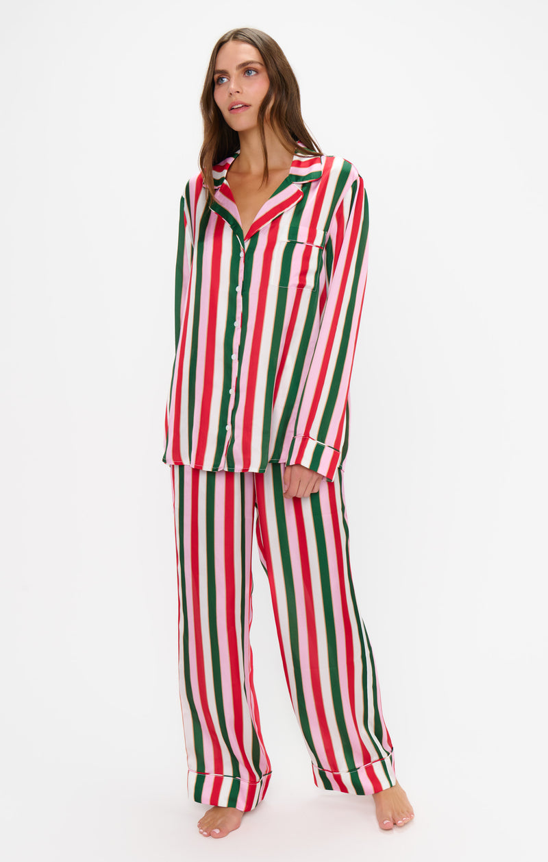 show me your mumu: classic pj set-jolly stripes silky