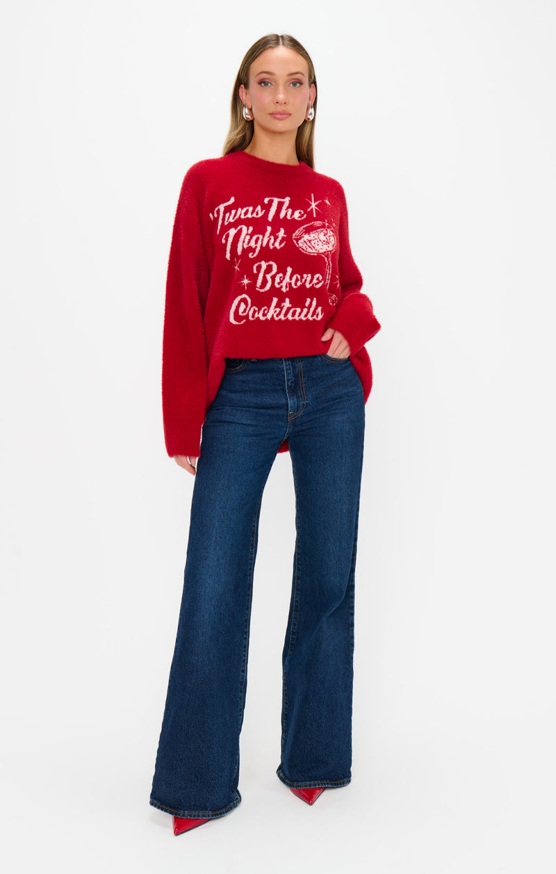 show me your mumu: classic crewneck sweater-twas the night knit
