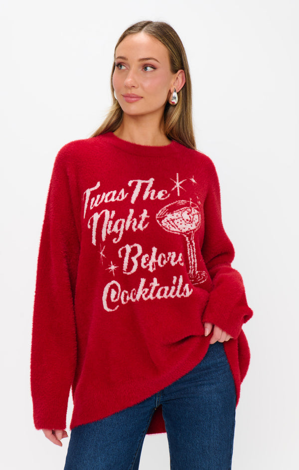 show me your mumu: classic crewneck sweater-twas the night knit