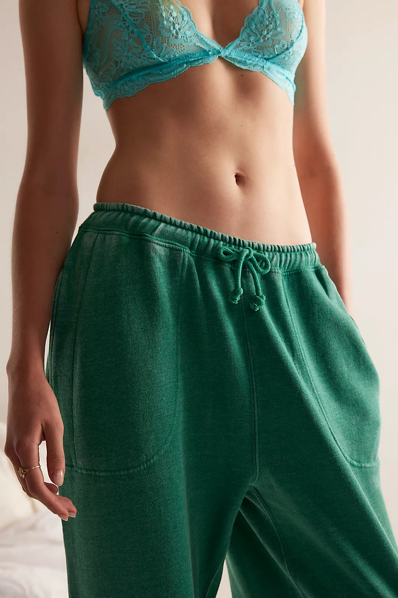 free people: slow it down jogger-rainforest moss