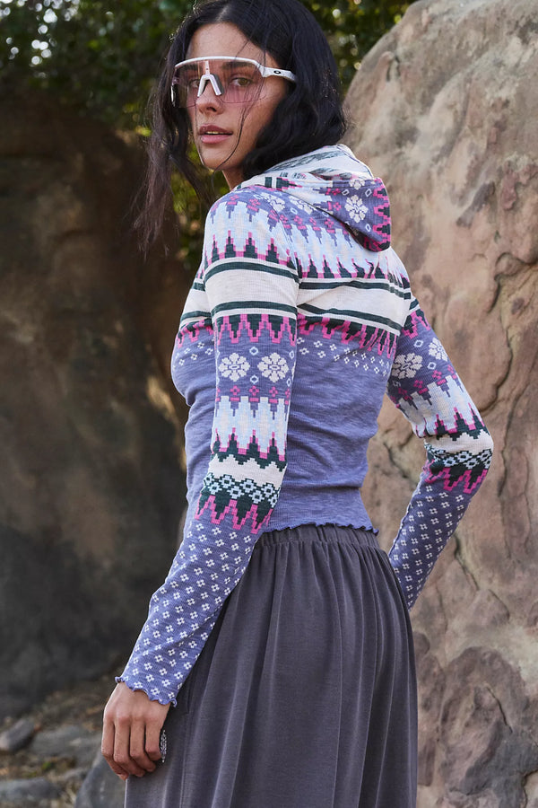 free people: printed breathe easy long sleeve-faire isle