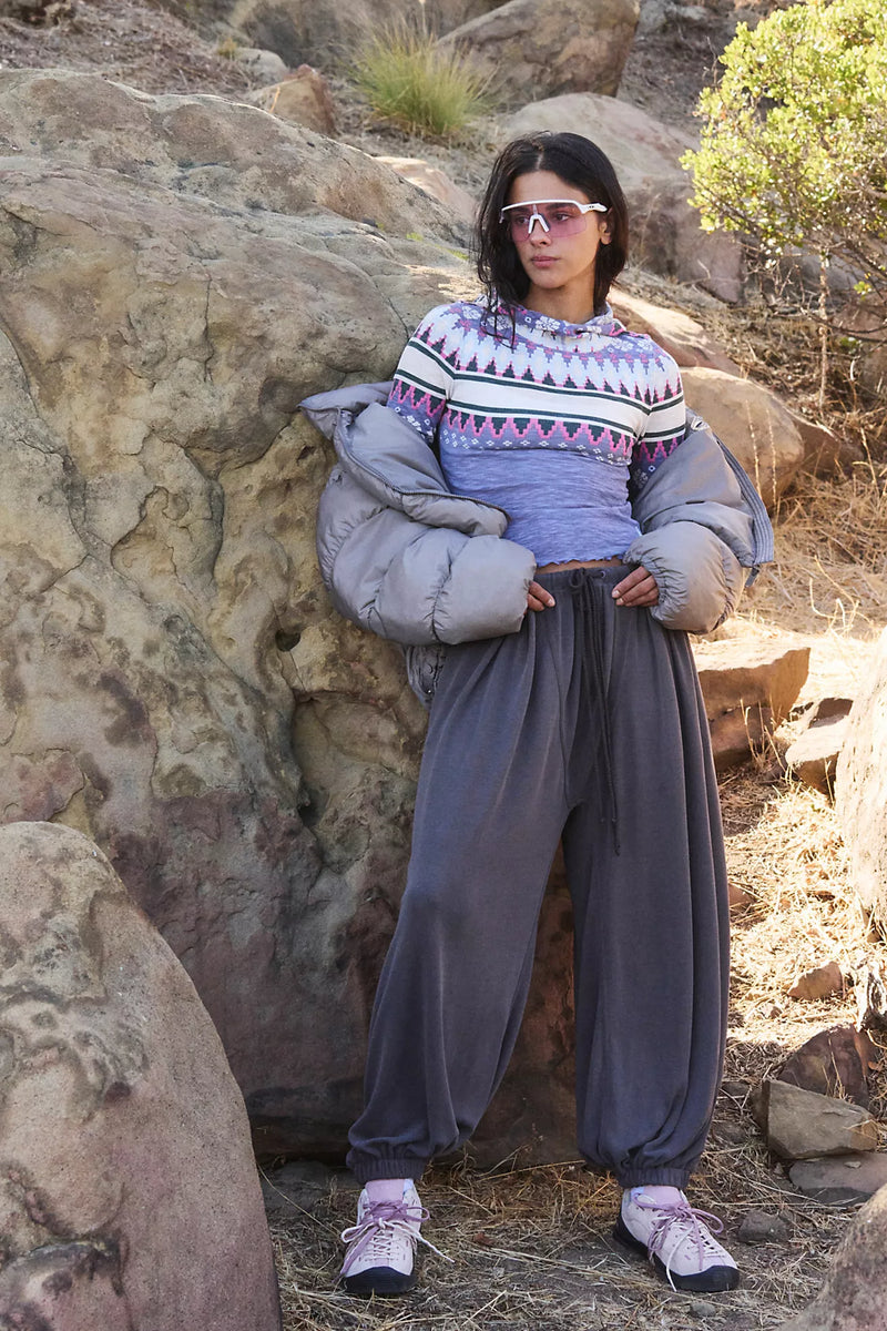 free people: printed breathe easy long sleeve-faire isle