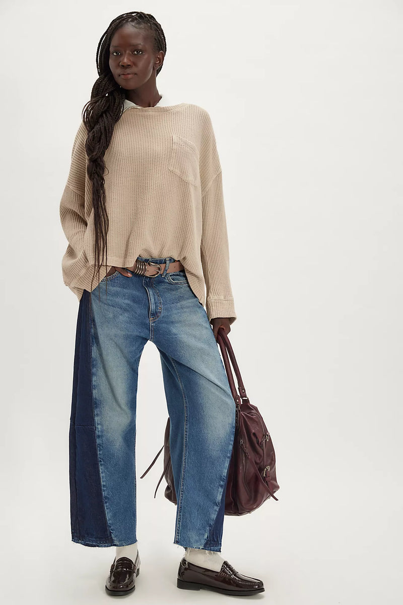 free people: dawson pocket thermal-smoothe stone