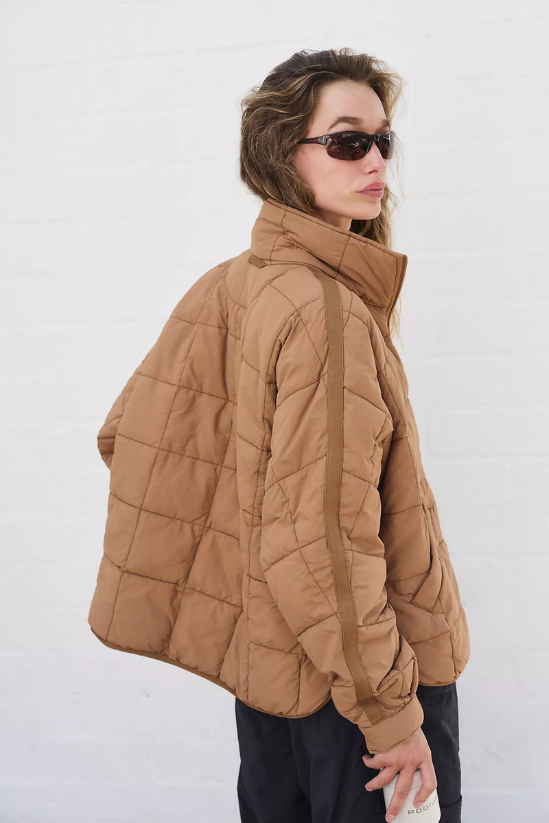 free people: pippa packable puffer jacket-twig
