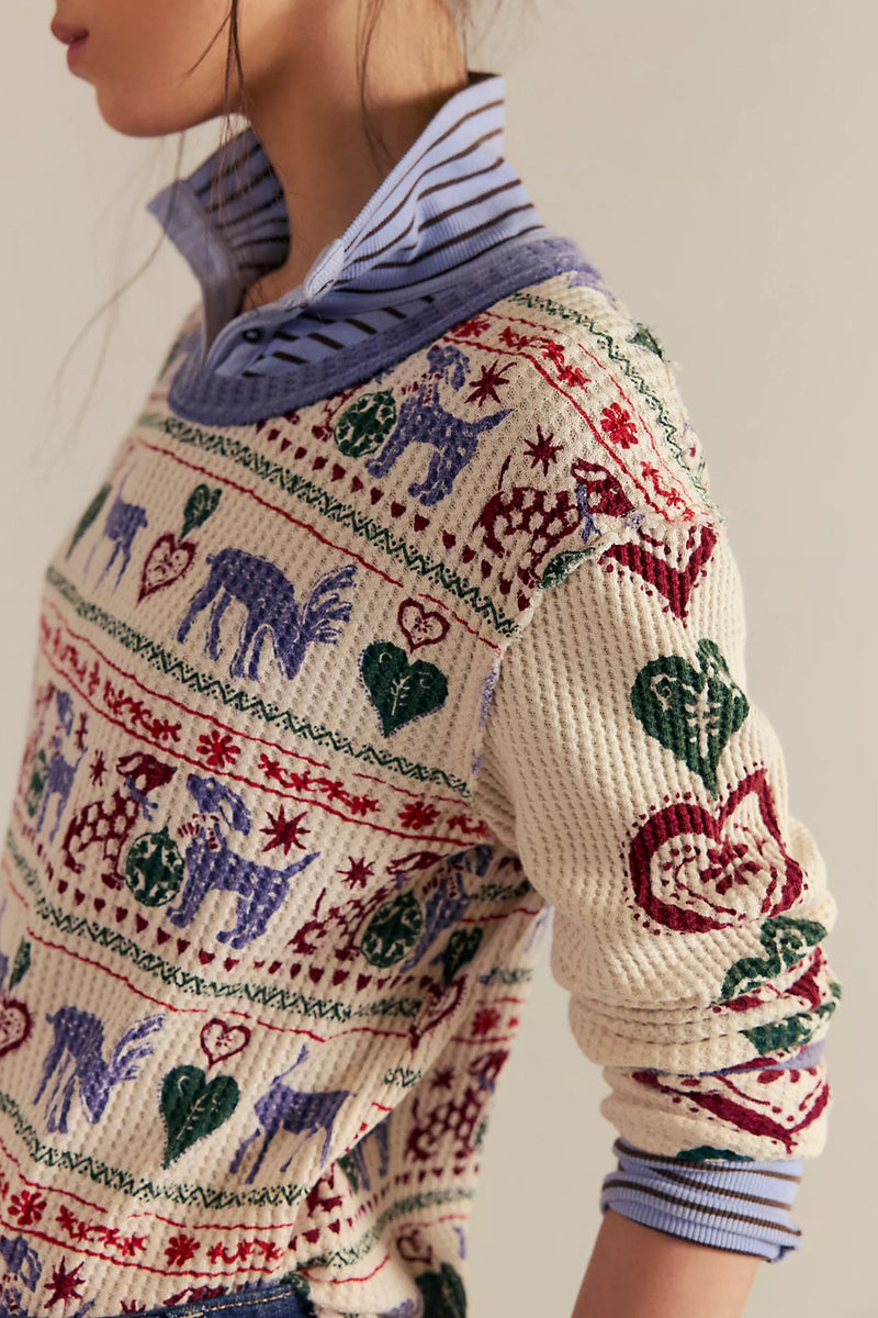 free people: blissful layering tee-snowdrop combo