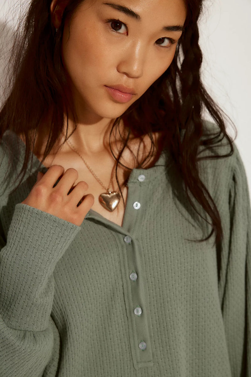 free people: quinn knit top-jade ash