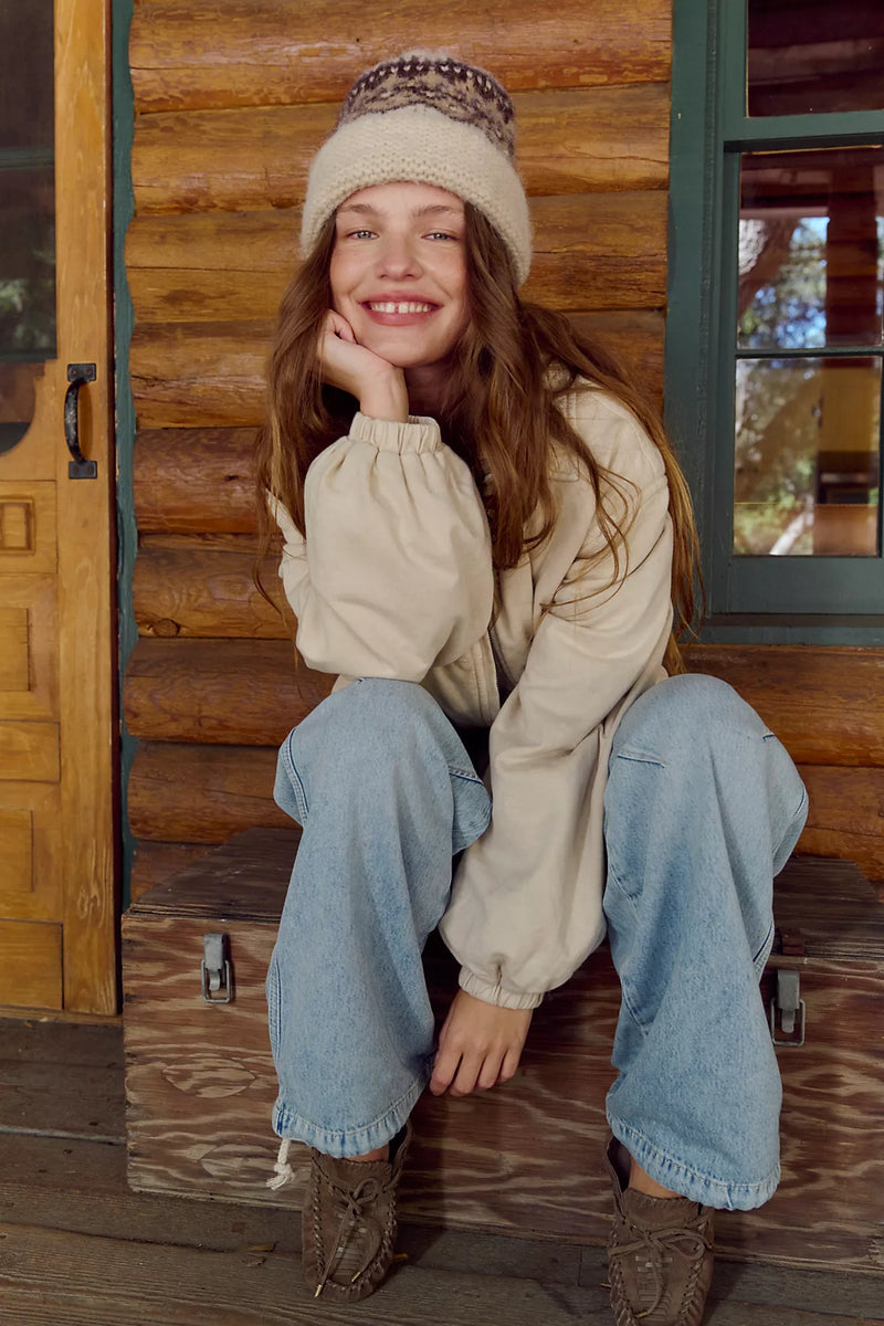 free people: birdie jacket-puff pastry