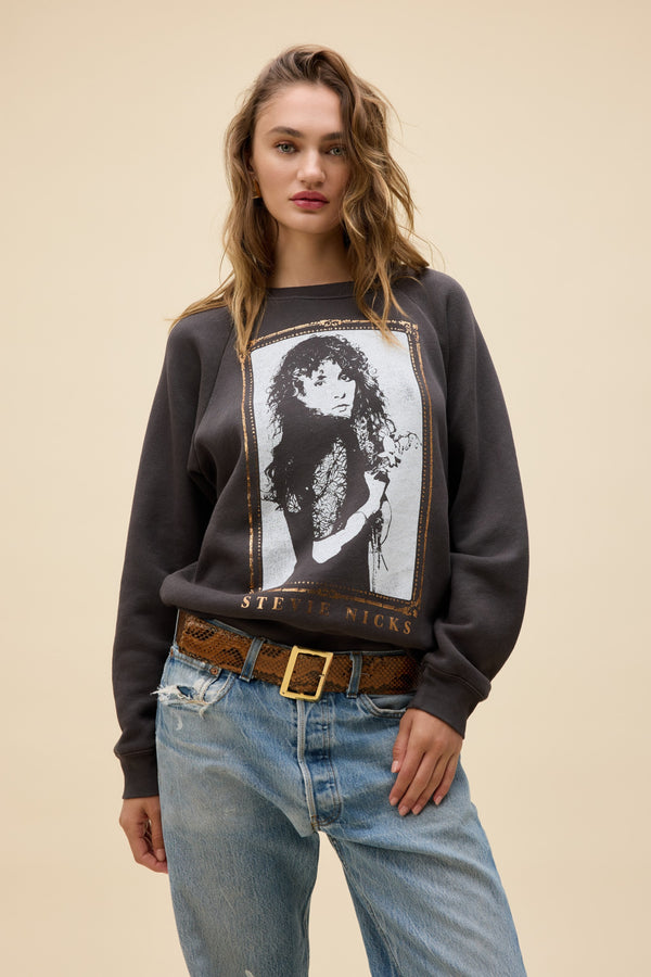 daydreamer: stevie nicks orchid bouquet vintage raglan sweatshirt