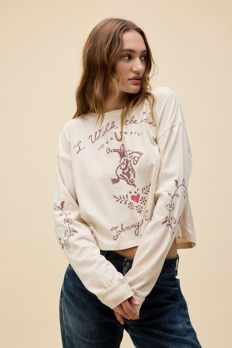 daydreamer: johnny cash walk the line meet & greet long sleeve