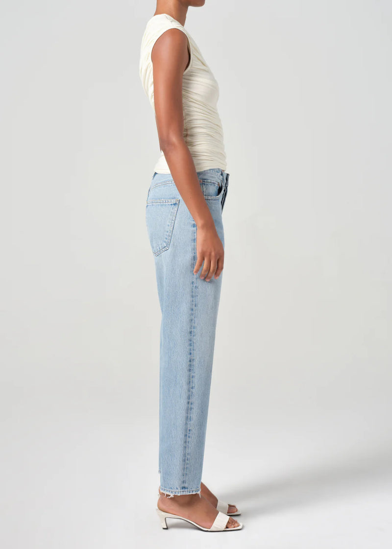 agolde: 90's crop mid rise loose straight- in force