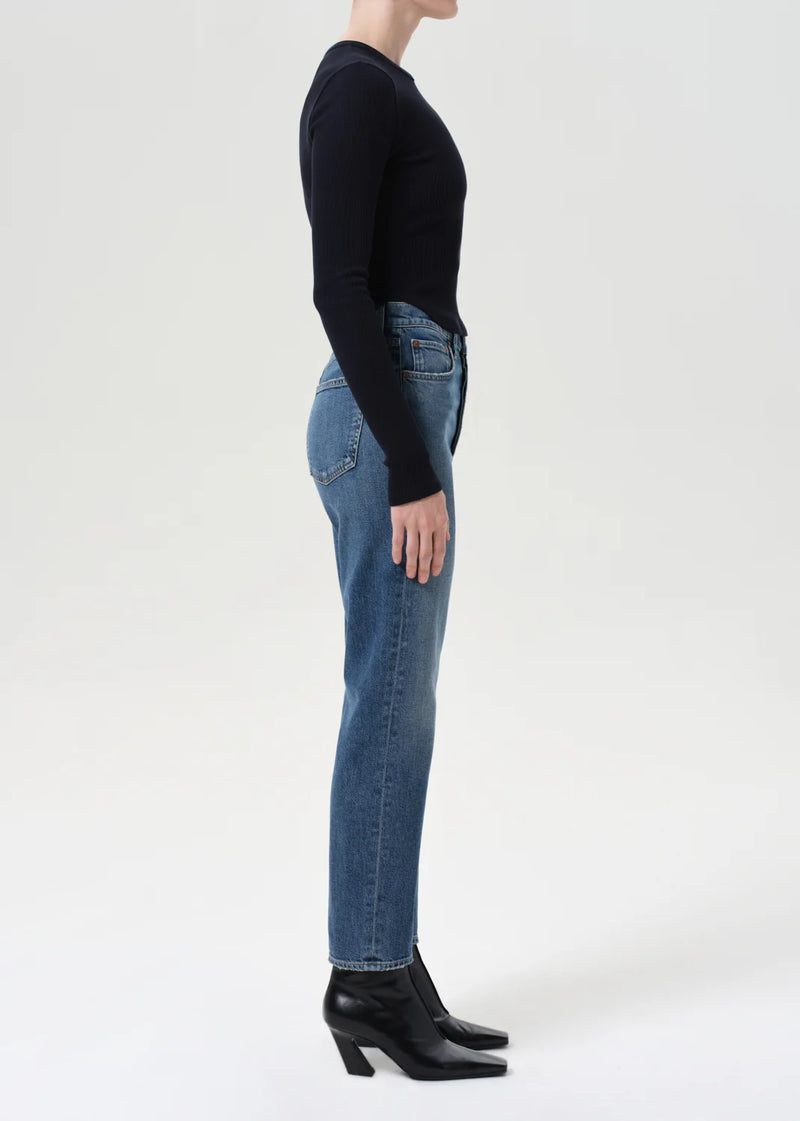 agolde: 90's pinch waist crop-overcast